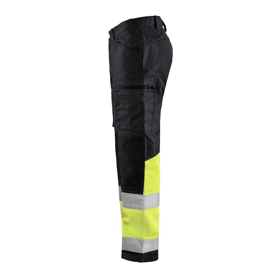 Blaklader Hi-Vis Trousers with Stretch 1551 - Black/Hi-Vis Yellow