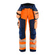 Blaklader Softshell Hi-Vis Trousers Women 7118 #colour_orange-navy-blue