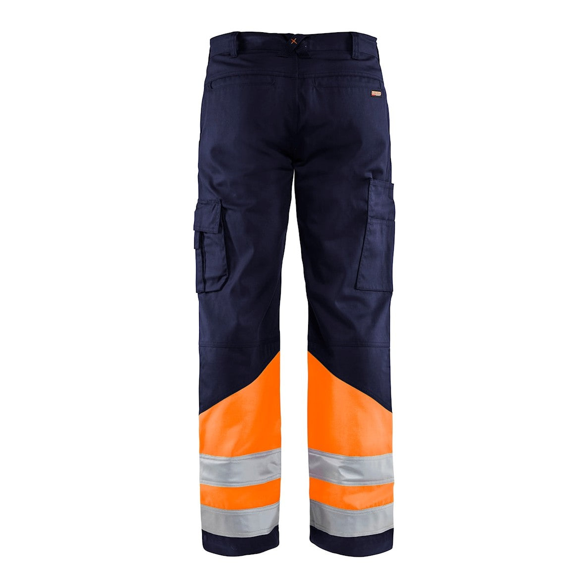 Blaklader Hi-Vis Trousers 1564 - Navy Blue/Hi-Vis Orange