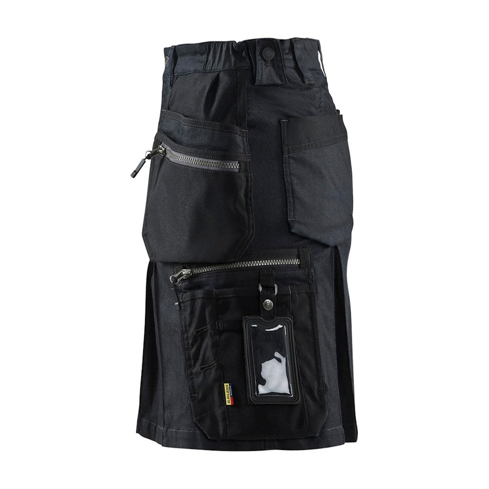 Blaklader Women's Craftsman Skirt with Stretch 7180 #colour_navy-blue-black