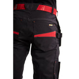 Blaklader Service Shorts with Nailpockets 1494 #colour_black-red