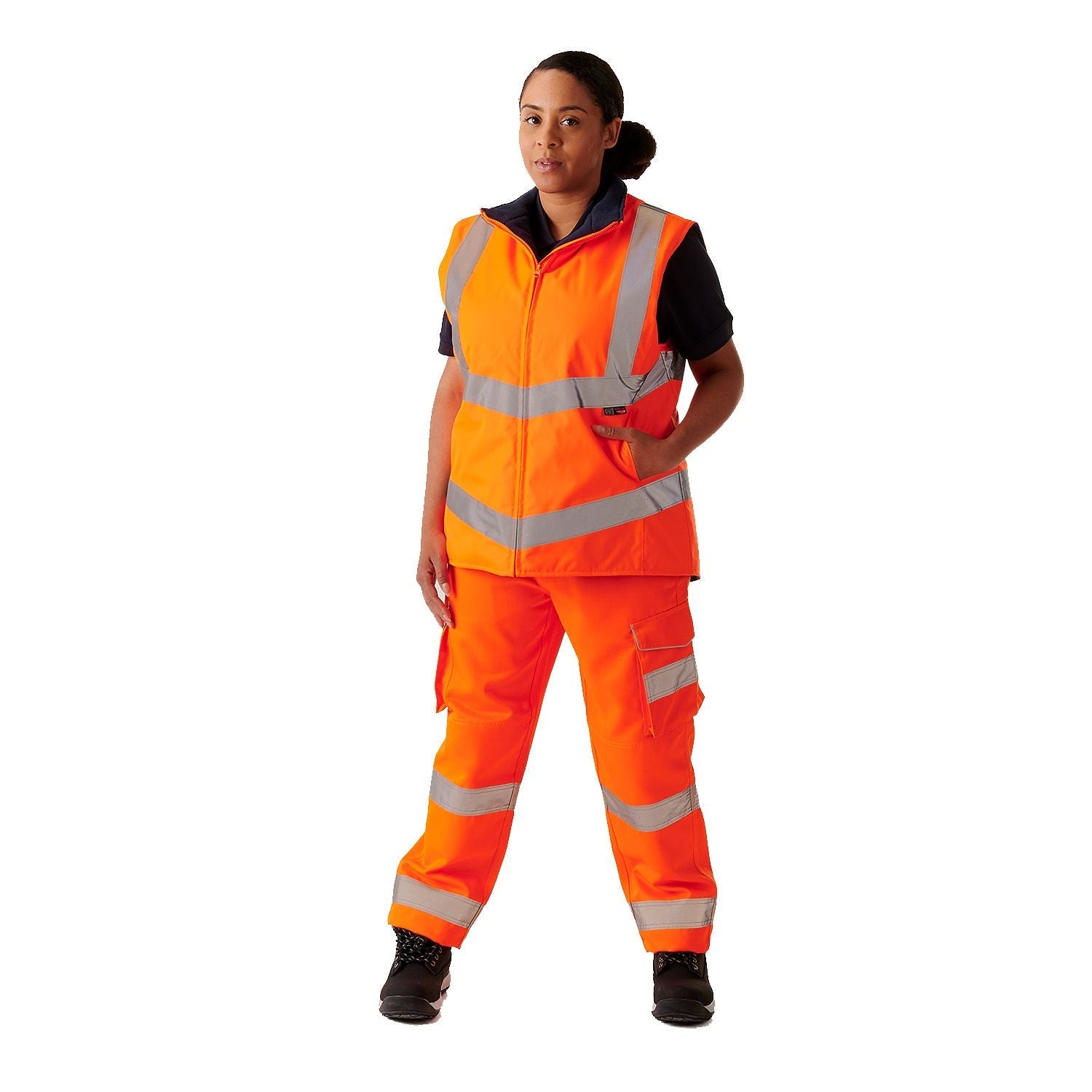 Supertouch Ladies Hi Vis Orange Anjali Body Warmer