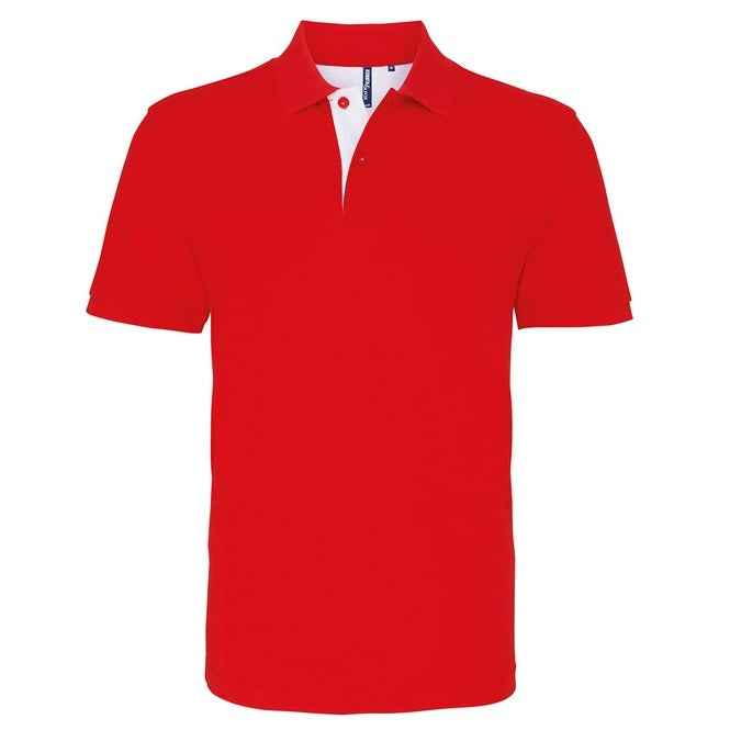 Asquith & Fox Men's Classic Fit Contrast Polo