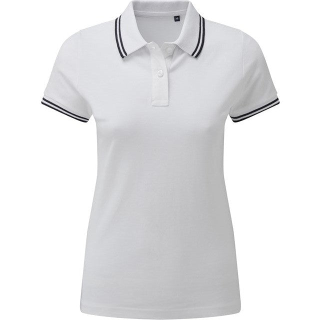 Asquith & Fox Women's Classic Fit Tipped Polo