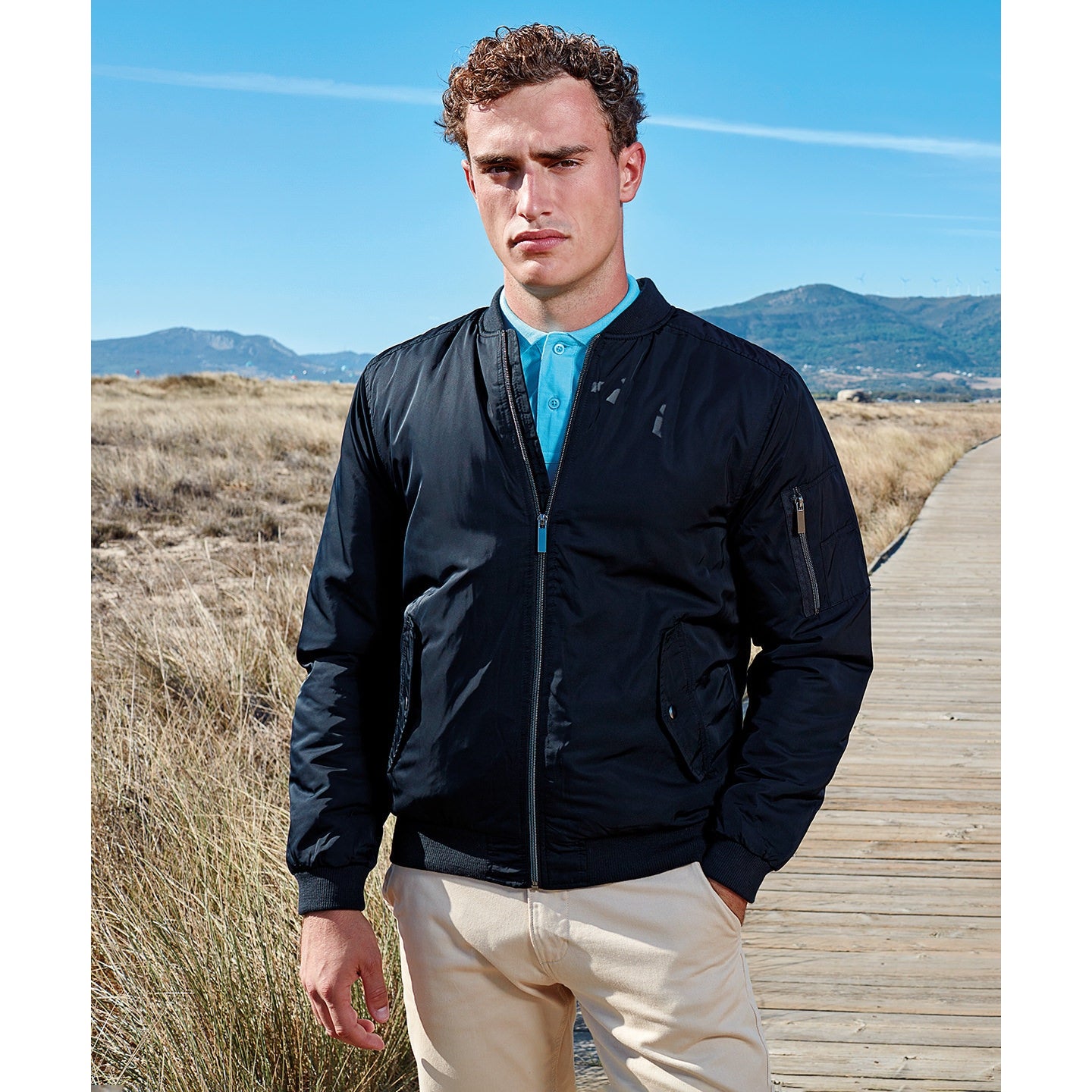 Asquith & Fox Men's Padded Bomber