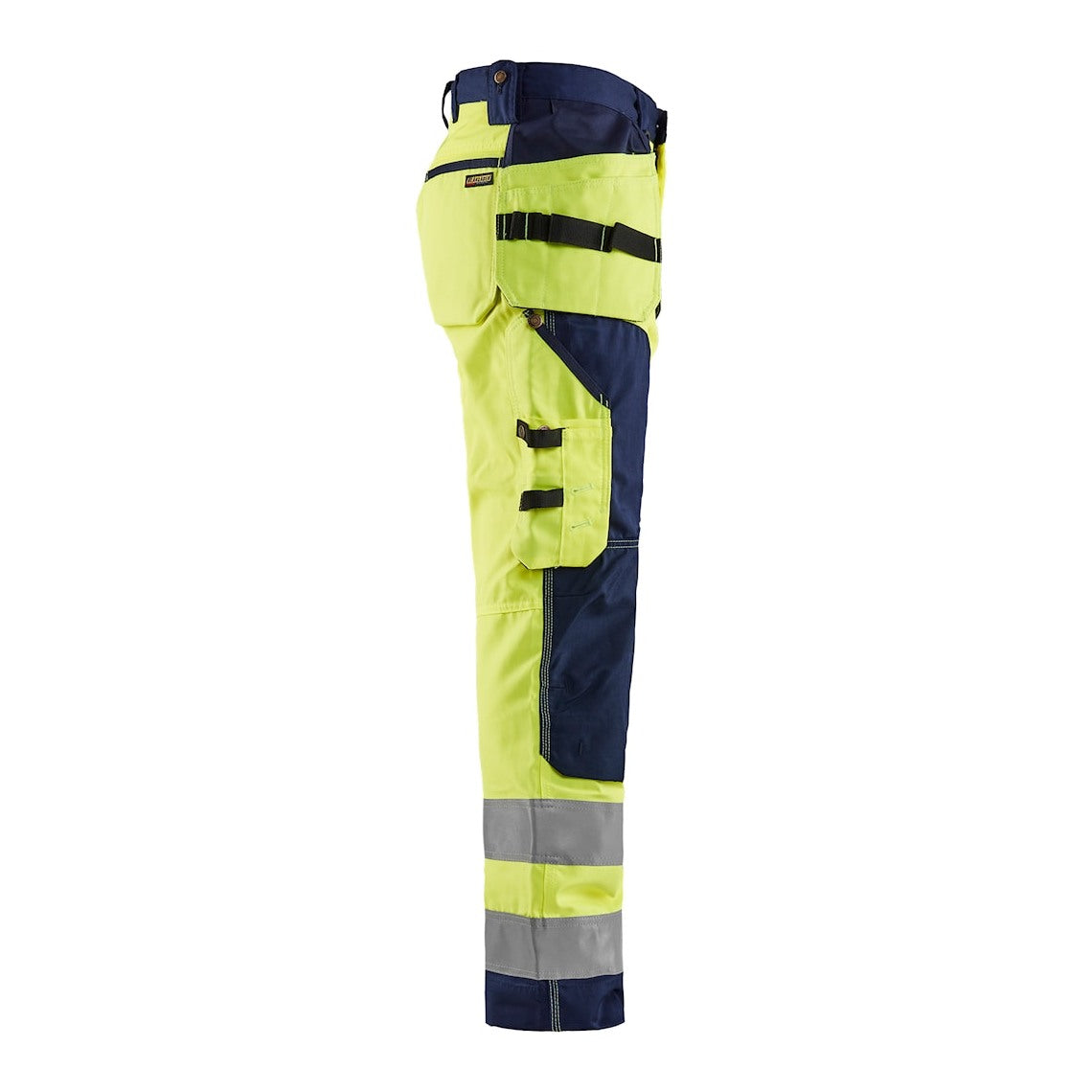 Blaklader Hi-Vis Craftsman Trousers 1568 - Hi-Vis Yellow/Navy Blue