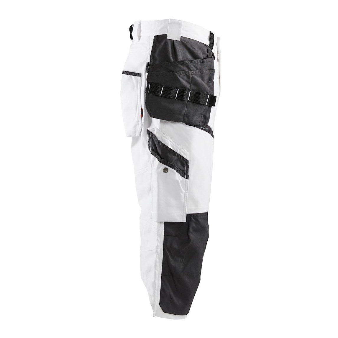 Blaklader X1500 Painters Pirate Trousers 1511 #colour_white-dark-grey