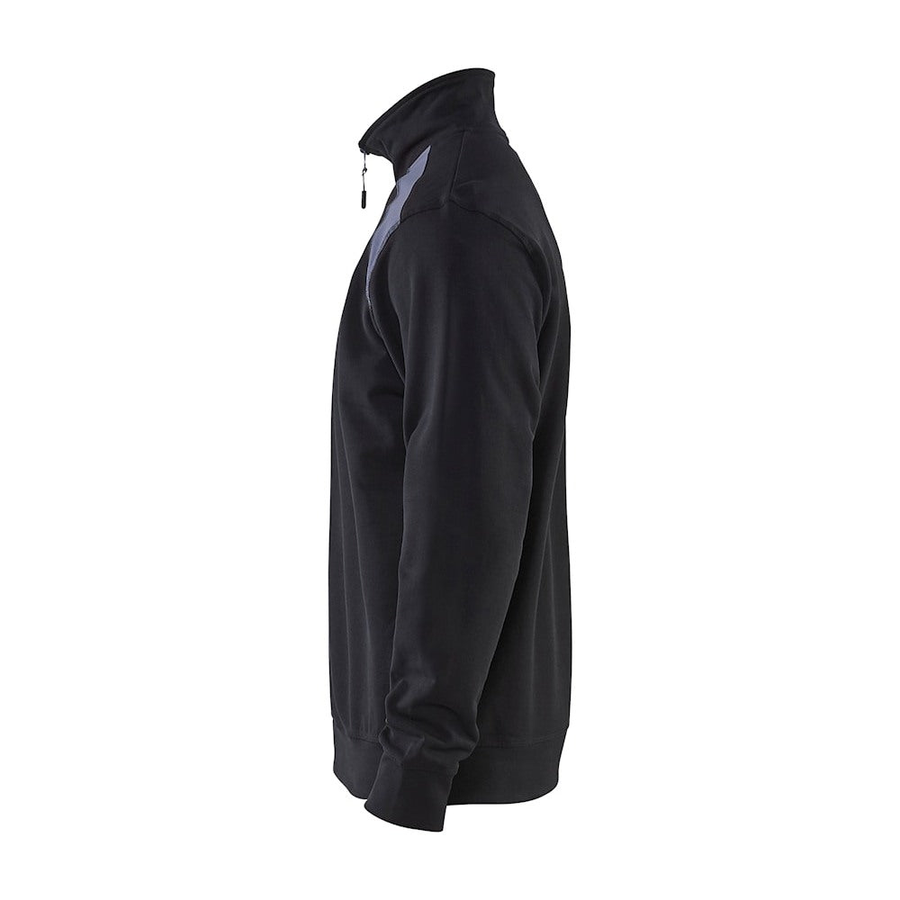 Blaklader Half-Zip 2-Tone Sweatshirt 3353 - Black/Grey