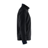Blaklader Sweatshirt with Full Zip 3362 #colour_black-hi-vis-yellow
