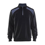 Blaklader Half-Zip 2-Tone Sweatshirt 3353 - Black/Grey