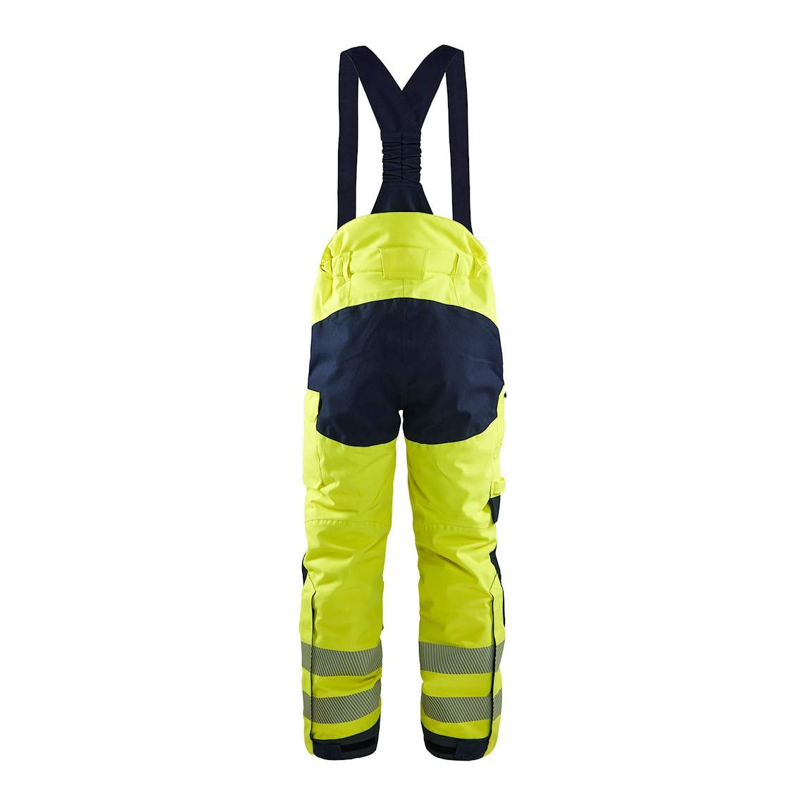 Blaklader Multinorm Winter Bib Overall 1817 #colour_hi-vis-yellow-navy-blue