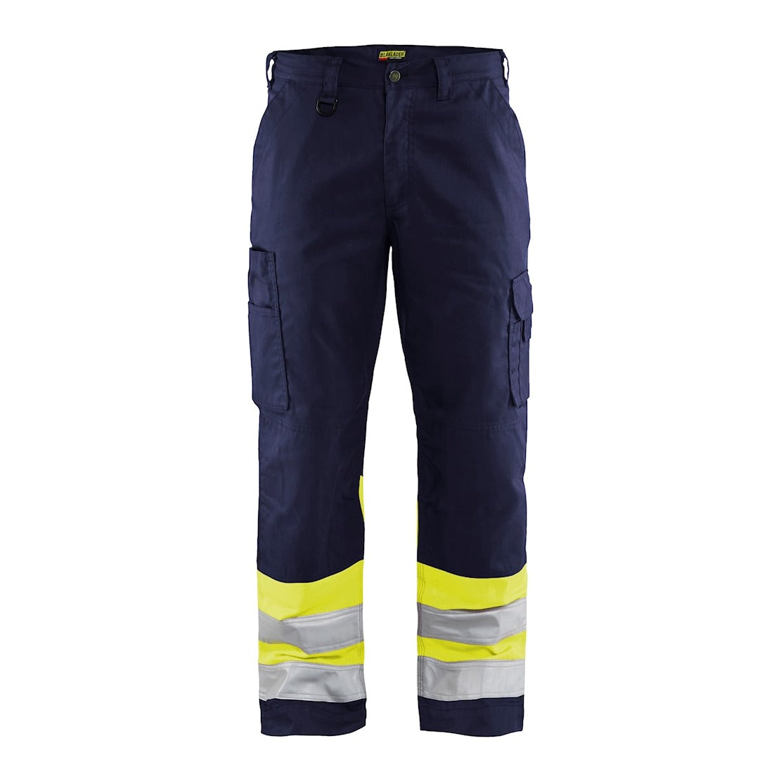 Blaklader Hi-Vis Trousers 1564 - Navy Blue/Hi-Vis Yellow