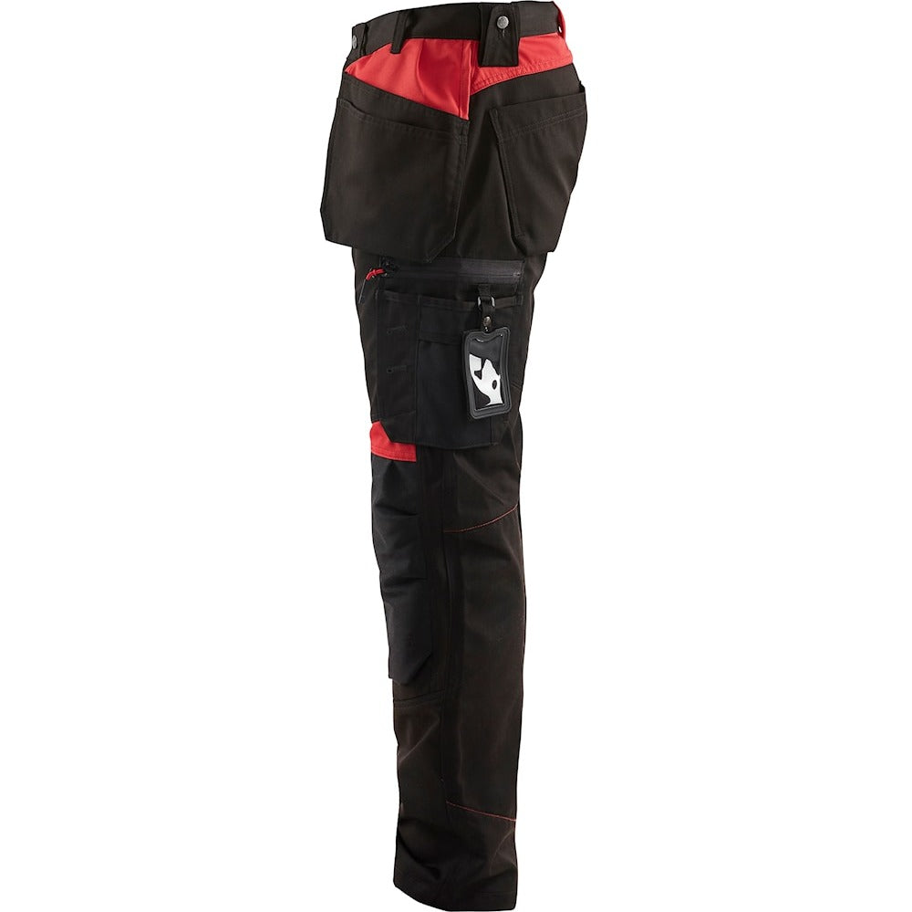 Blaklader Craftsman Trousers 1555 - Black/Red
