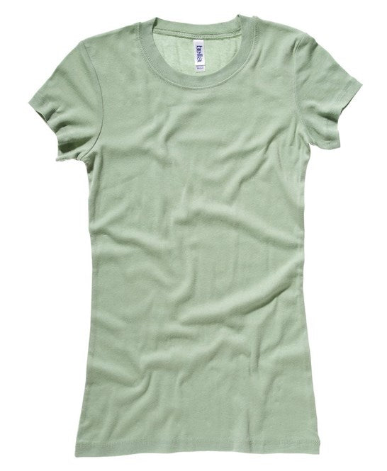 Bella Canvas Sheer Mini Rib Crew Neck T-Shirt