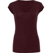 Bella Canvas Sheer Mini Rib V-Neck T-Shirt