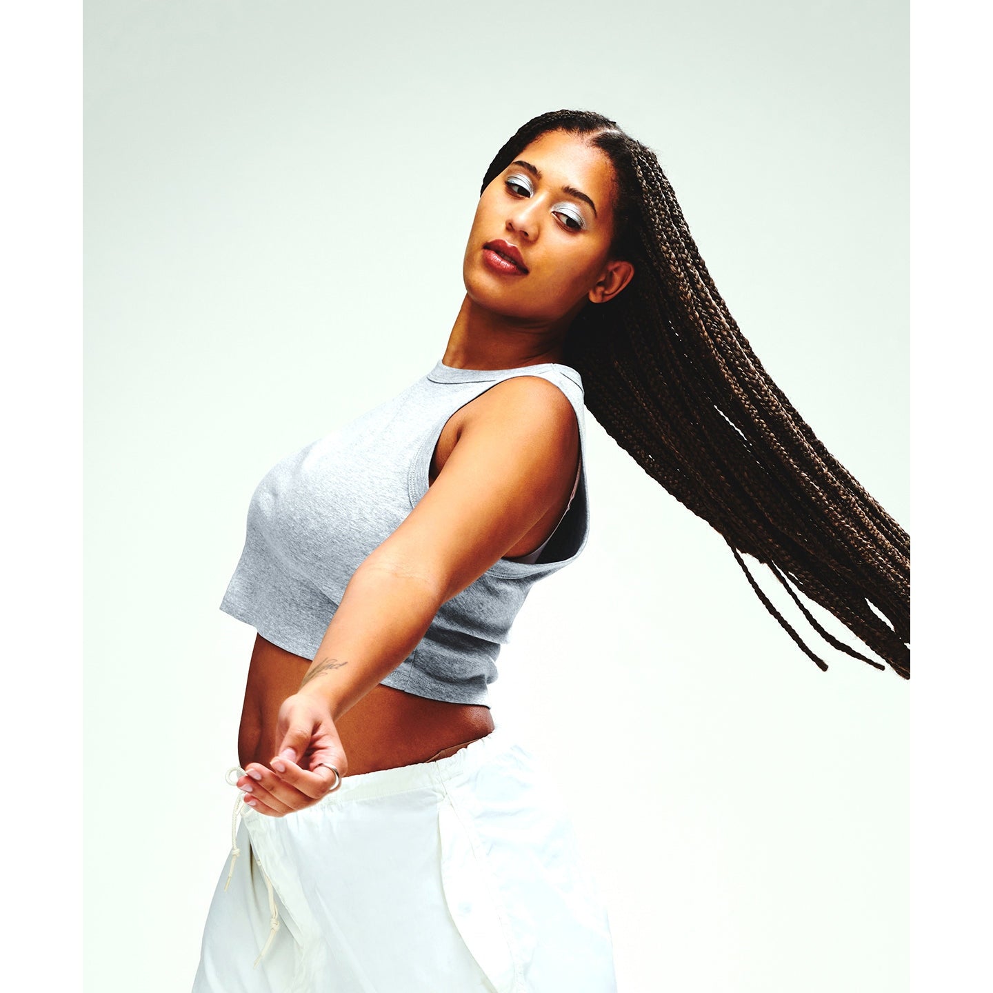 Bella Canvas Women's Micro Rib Muscle Crop Tank