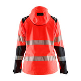 Blaklader Women's Hi-Vis Softshell Jacket 4791 #colour_red-hi-vis-black