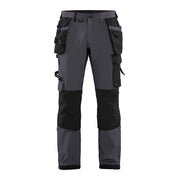 Blaklader Craftsman Trousers 4-Way Stretch 1522 - Mid Grey/Black