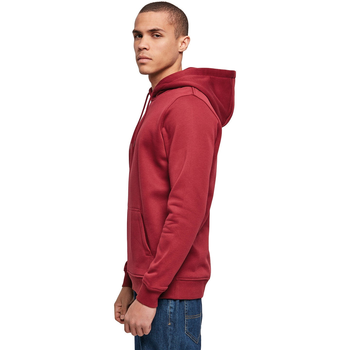 Build Your Brand Heavy Hoodie - Burgundy