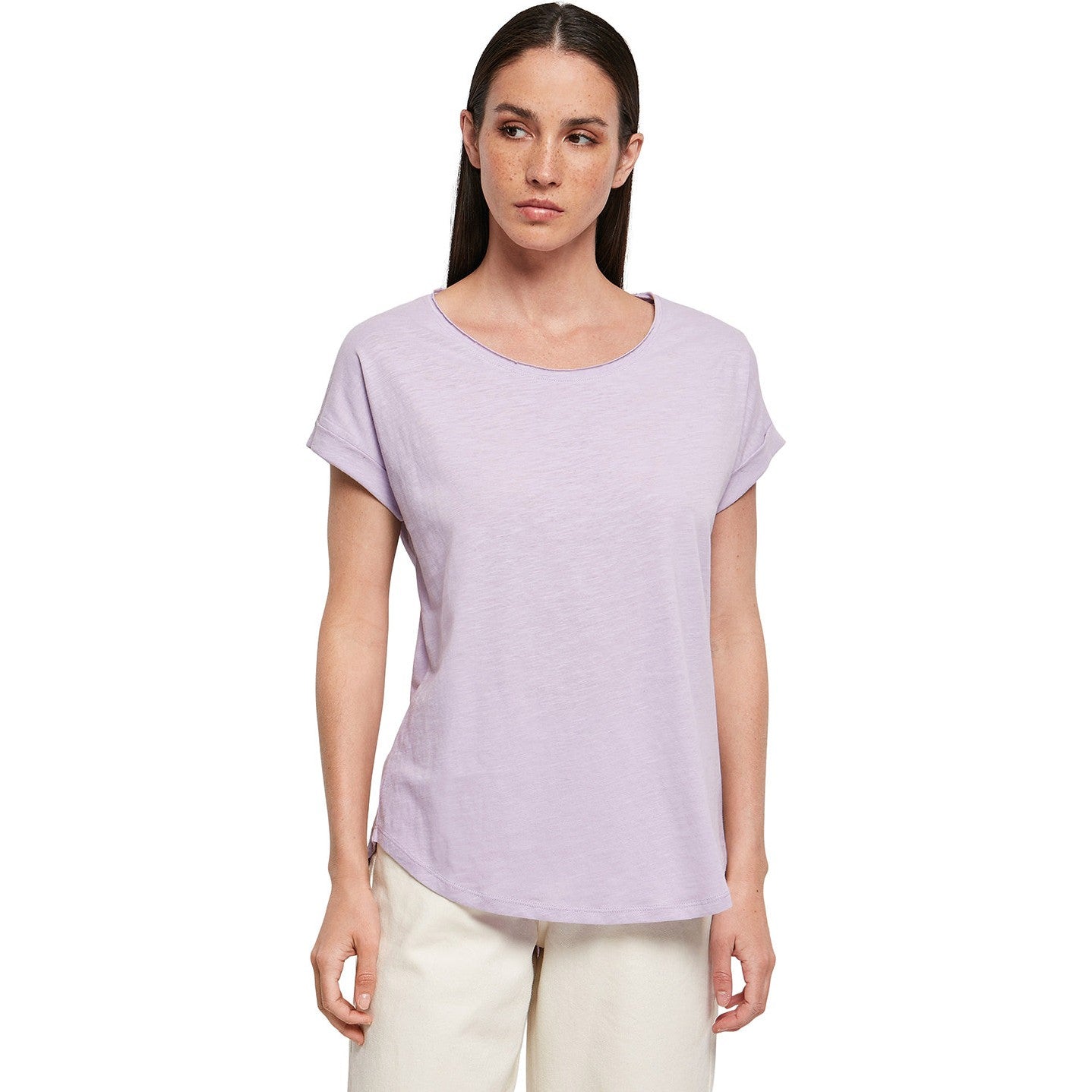 Build Your Brand Women's Long Slub Tee