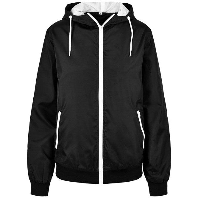 Build Your Brand Women's Two-Tone Tech Windrunner Jacket