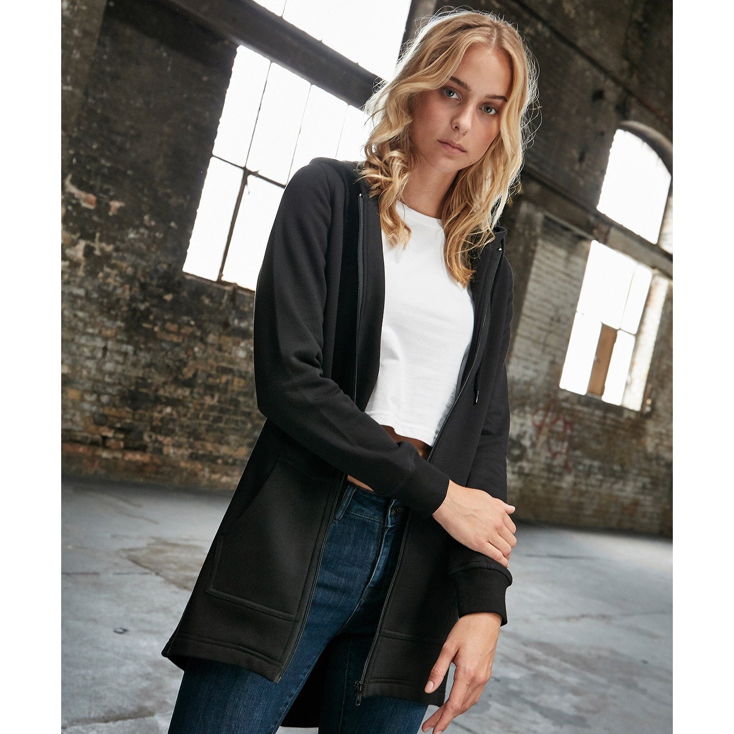 Build Your Brand Women's Sweat Parka