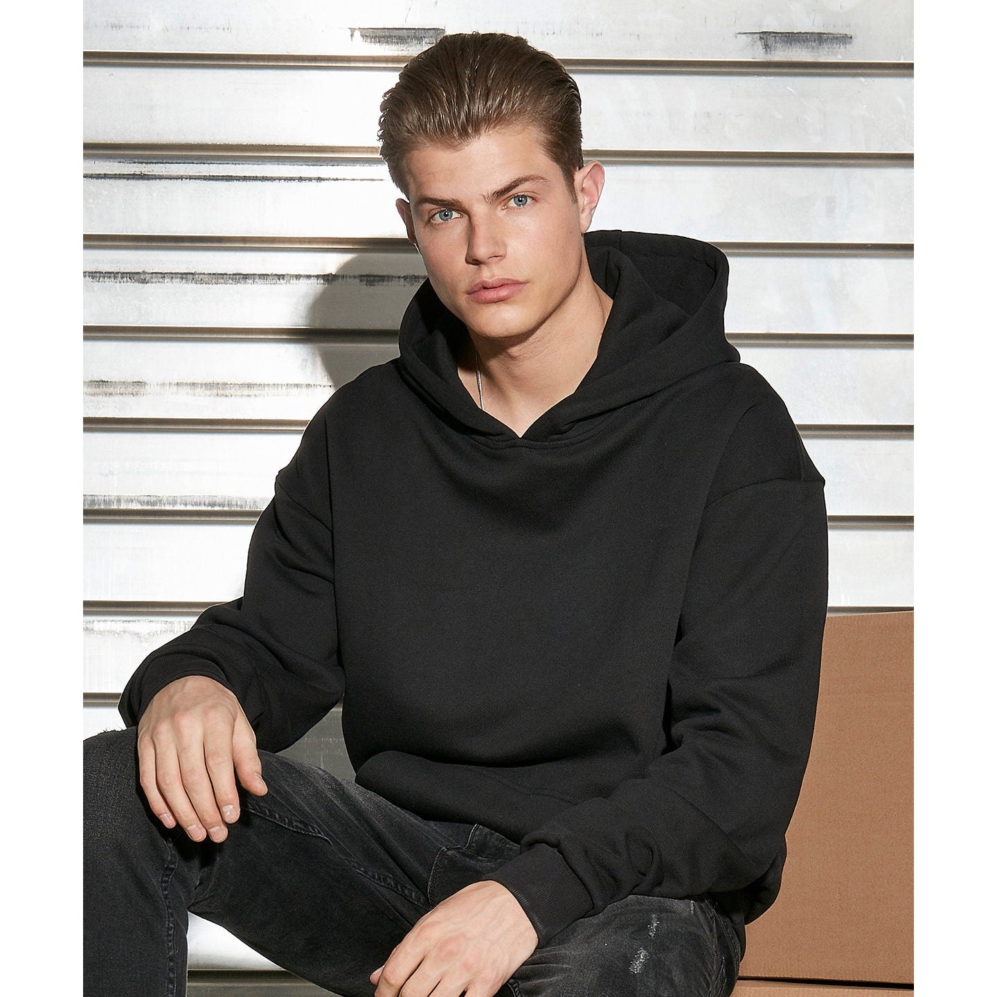 Build Your Brand Ultra Heavy Hoodie - Black