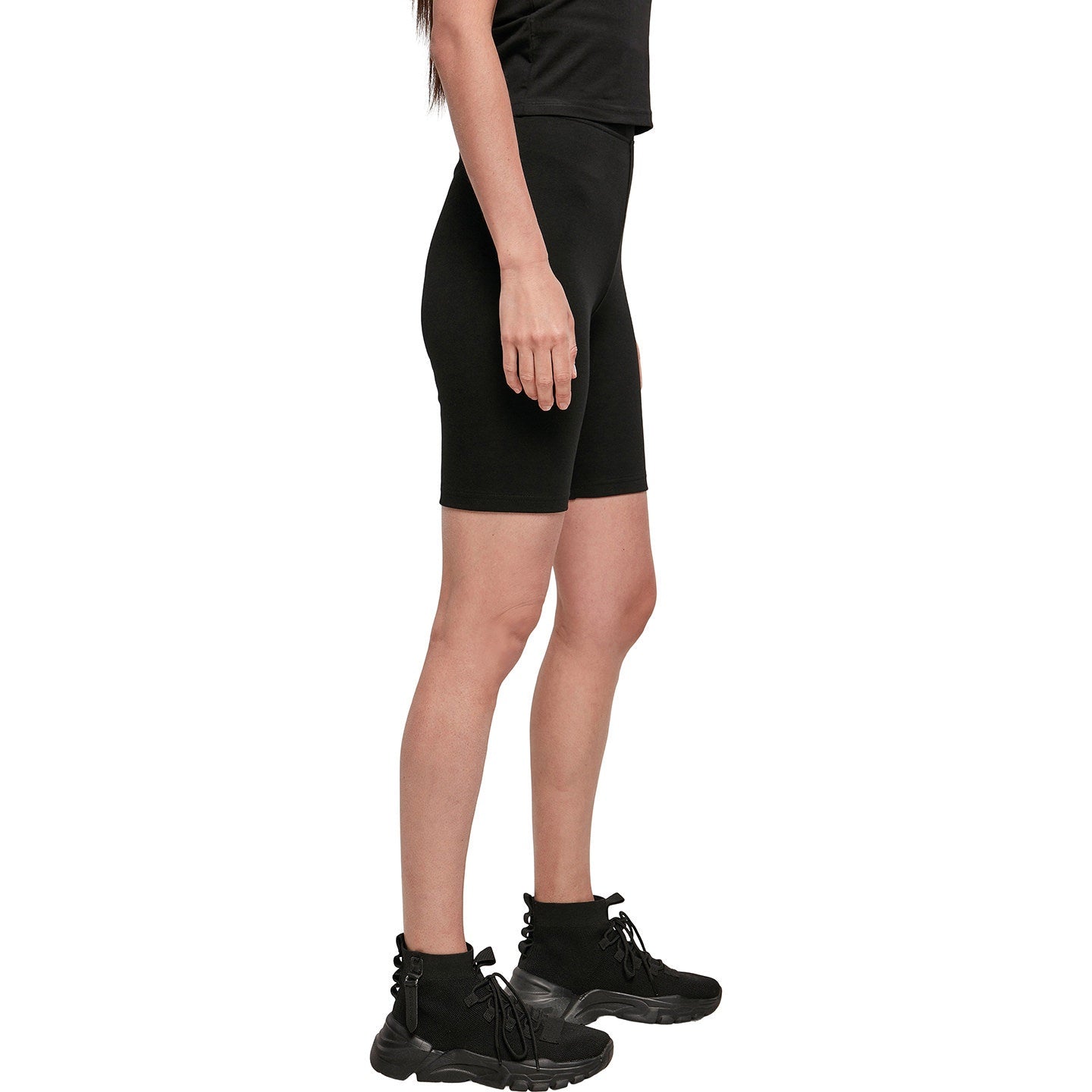 Build Your Brand Women's High Waist Cycle Shorts