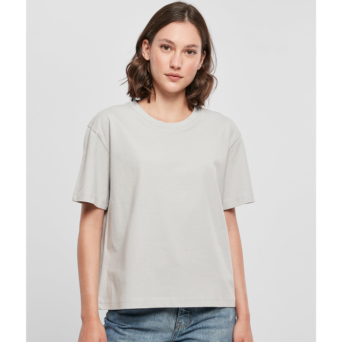 Build Your Brand Women's Everyday Tee - Light Asphalt