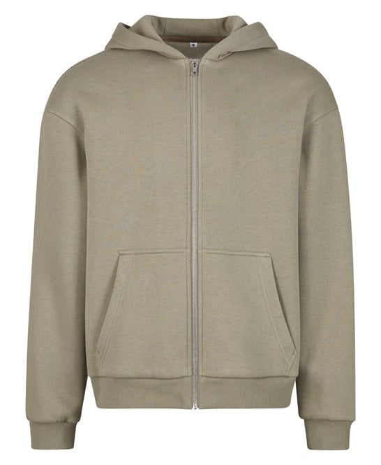 Build Your Brand BY285 Fluffy Zip Hoodie