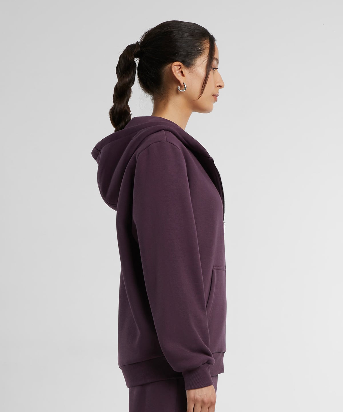 Build Your Brand BY290 Women’s Fluffy Zip Hoodie