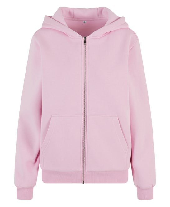 Build Your Brand BY290 Women’s Fluffy Zip Hoodie