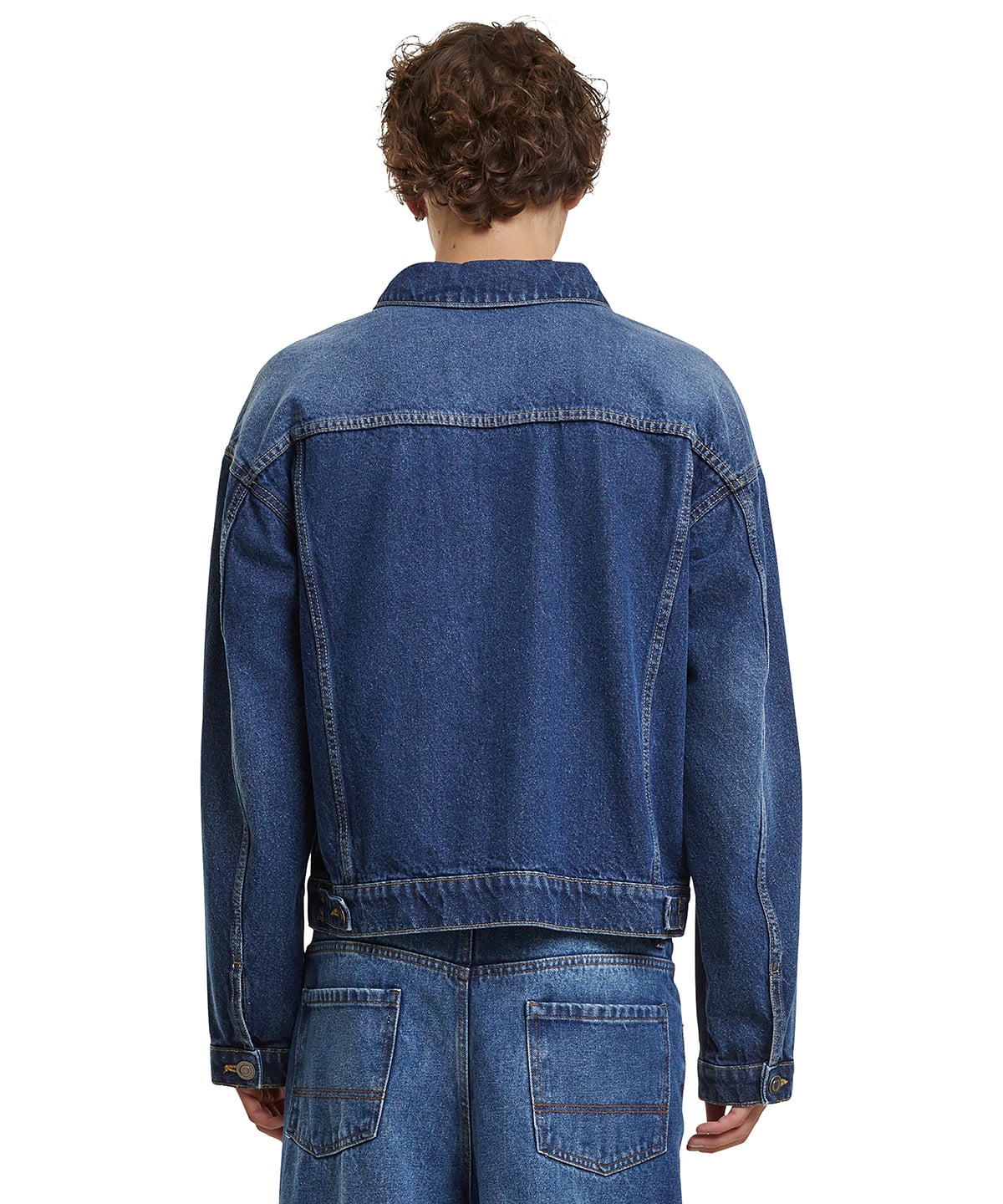 Build Your Brand BY312 Heavy Ounce Boxy Denim Jacket