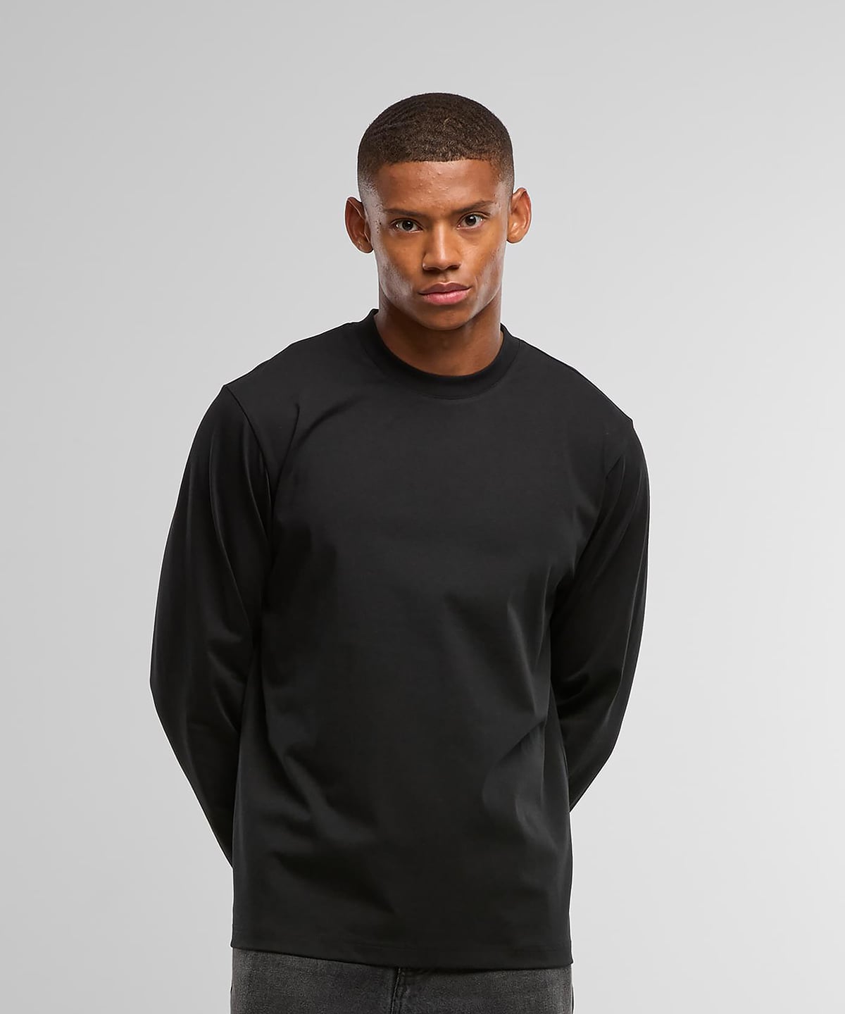 Build Your Brand BY420 Sorona Loose Long Sleeve
