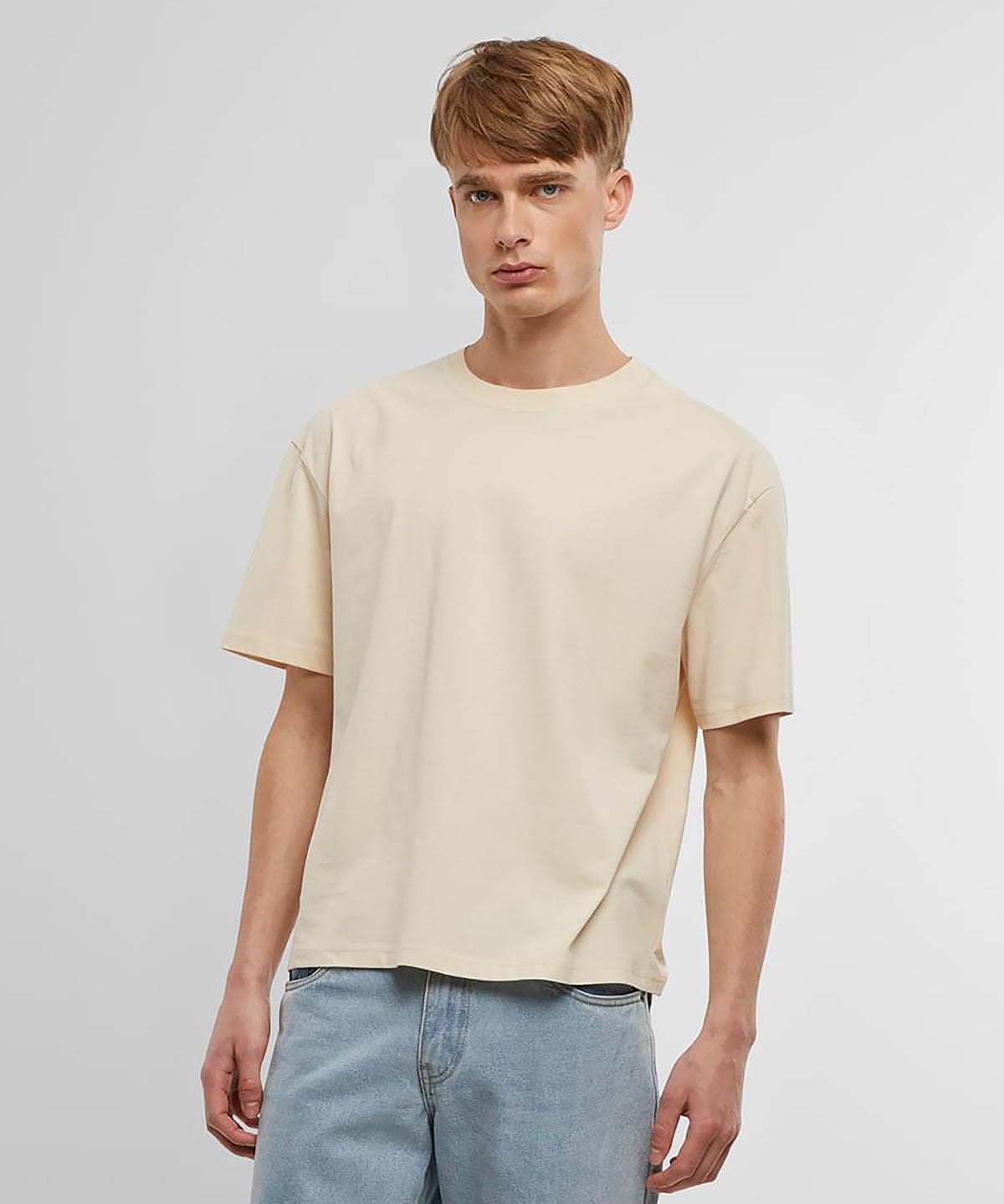 Build Your Brand BY439 Cropped Oversize Tee