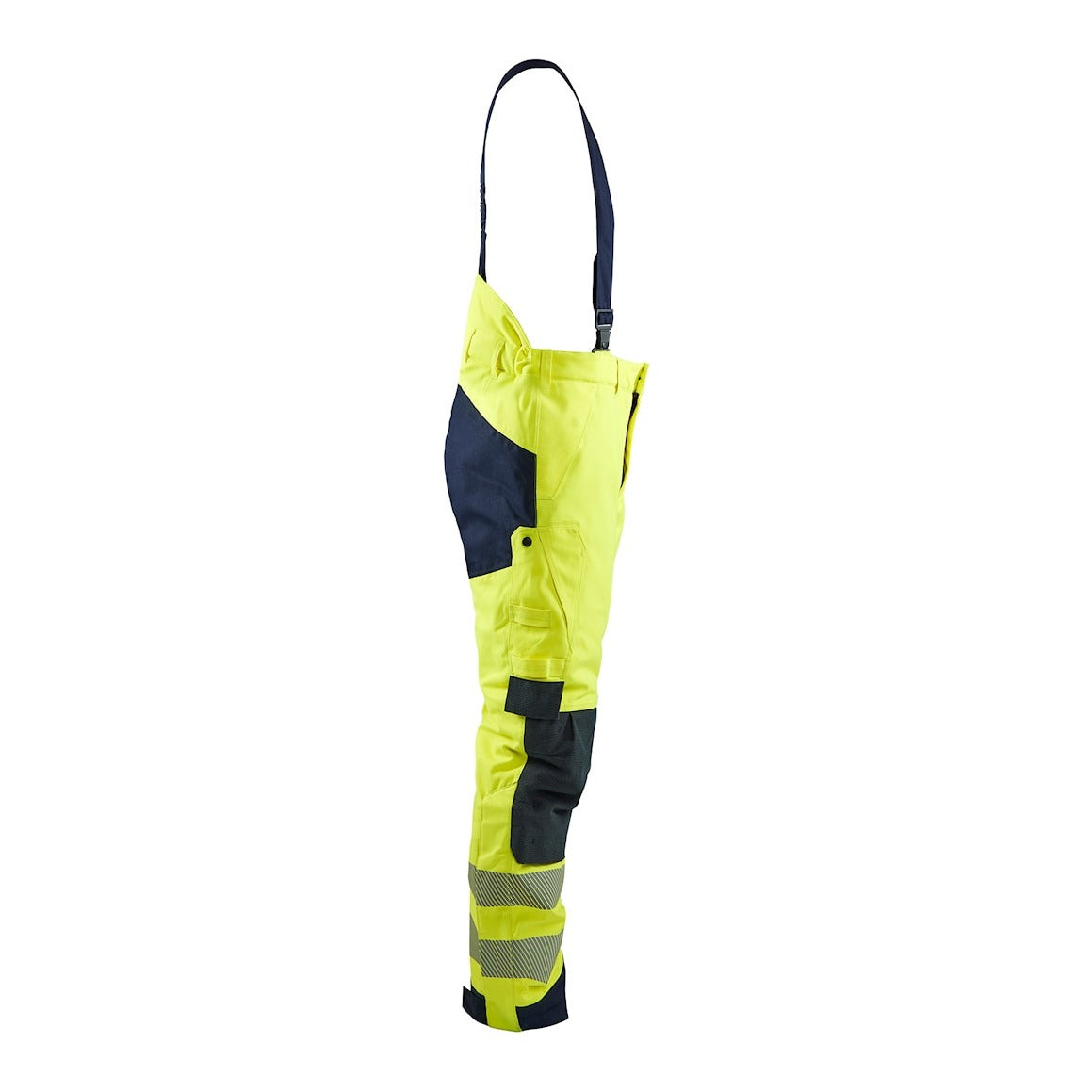 Blaklader Multinorm Winter Bib Overall 1817 #colour_hi-vis-yellow-navy-blue