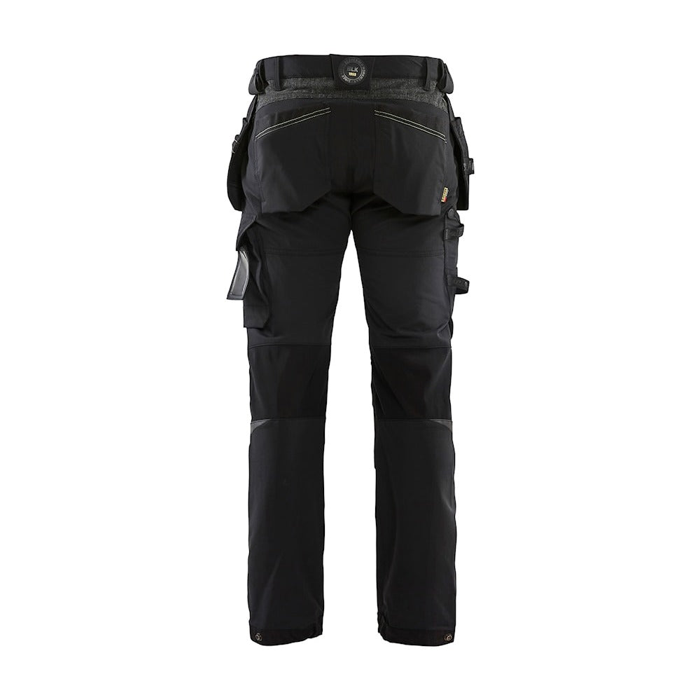 Blaklader Craftsman Trousers 4-Way Stretch 1522 - Black/Hi-Vis Yellow