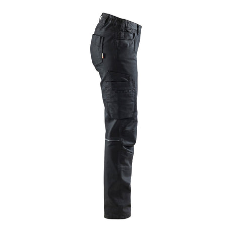 Blaklader Women's Service Trousers Stretch 7140 #colour_black-black