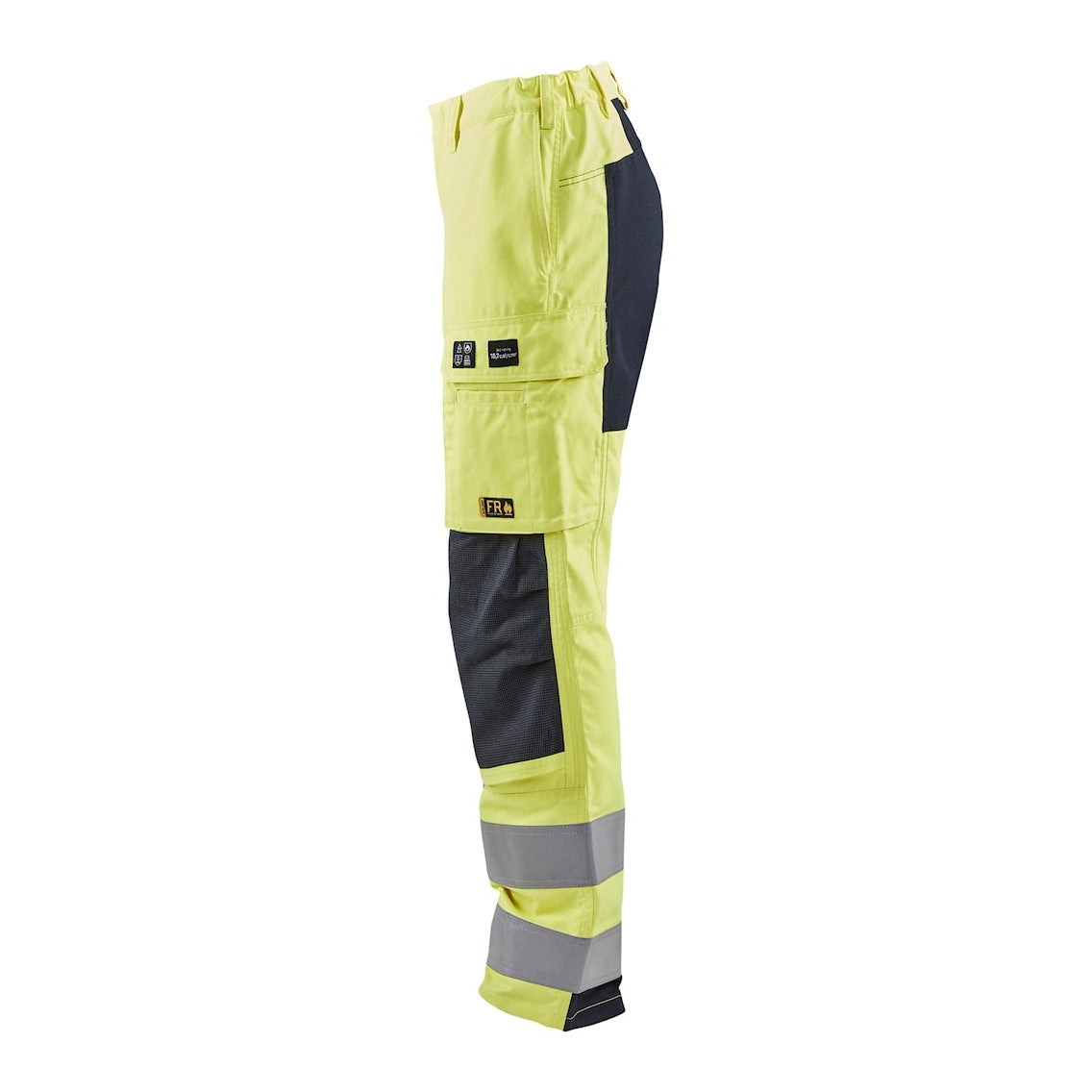 Blaklader Trousers Multinorm Inherent with Stretch Women 7191 #colour_hi-vis-yellow-navy-blue