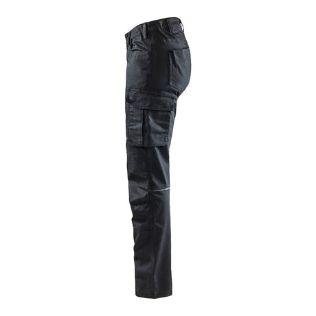 Blaklader Women's Service Trousers Stretch 7140 #colour_black-black