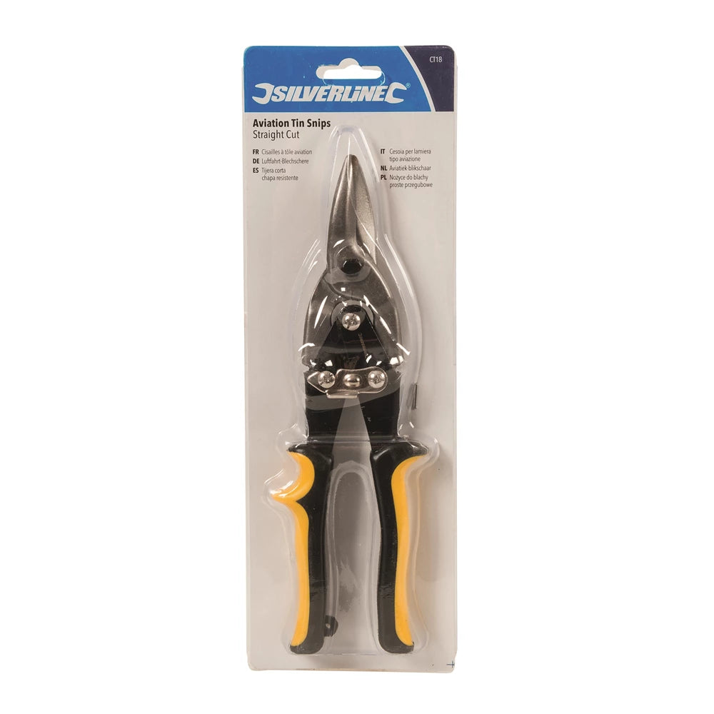 Silverline Aviation Tin Snips - Straight Cut