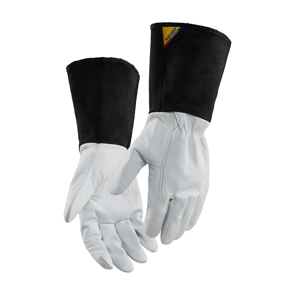 Blaklader Welding Gloves 2839 #colour_white-dark-grey