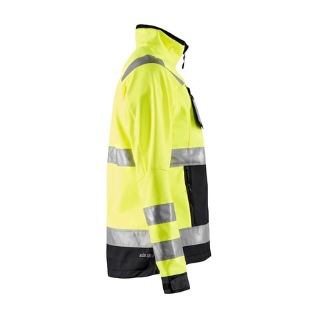 Blaklader Women's Hi-Vis Softshell Jacket 4902 #colour_hi-vis-yellow-black