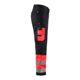Blaklader Hi-Vis Trousers 1584 - Hi-Vis Red/Black