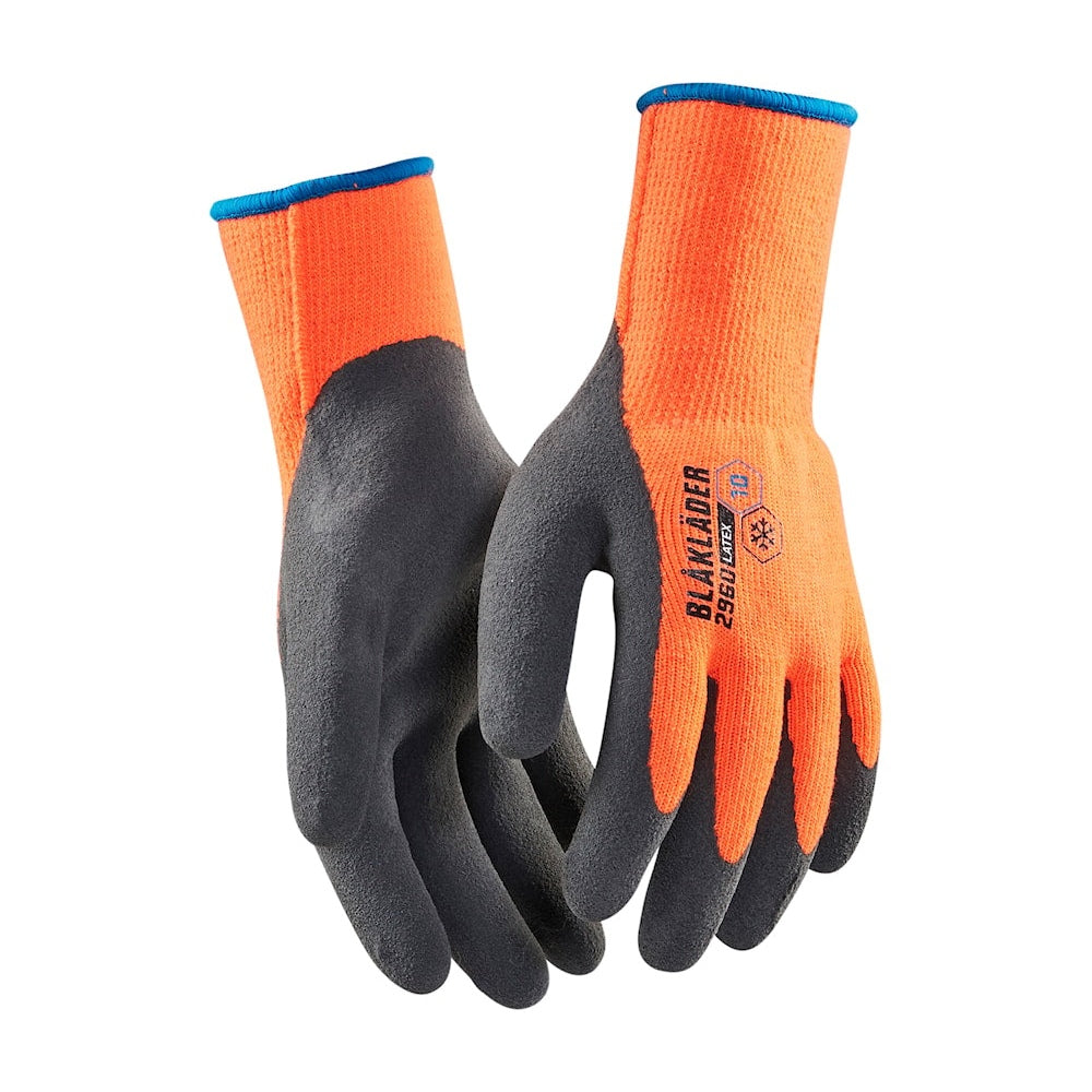 Blaklader Work Gloves Lined, Latex Coated 2960 #colour_orange
