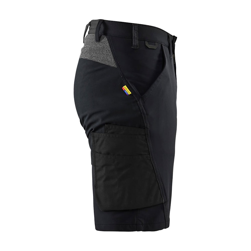 Blaklader Service Shorts 4-Way Stretch 1423 #colour_black-dark-grey