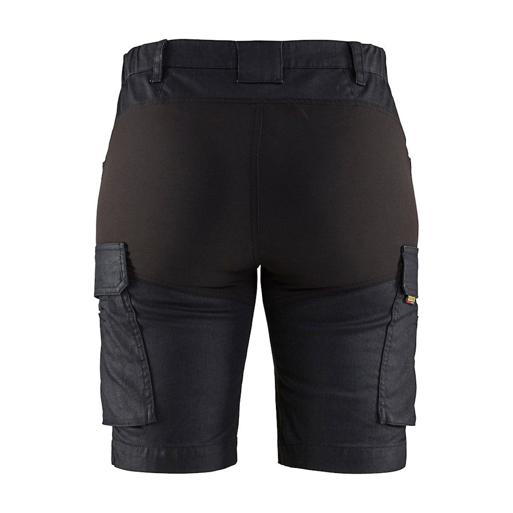 Blaklader Women's Service Shorts Stretch 7137 #colour_navy-blue-black