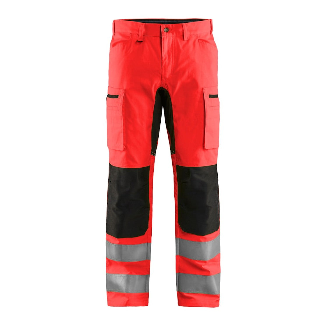 Blaklader Hi-Vis Trousers with Stretch 1585 - Hi-Vis Red/Black