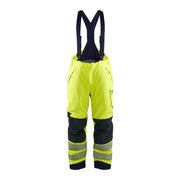 Blaklader Multinorm Winter Bib Overall 1817 #colour_hi-vis-yellow-navy-blue
