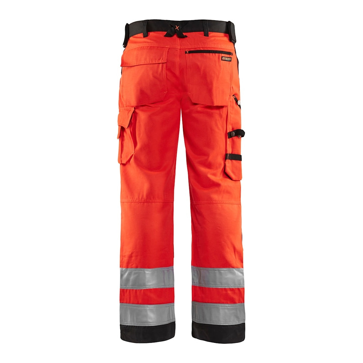 Blaklader Hi-Vis Trousers without Nail Pockets 1566 - Hi-Vis Red/Black